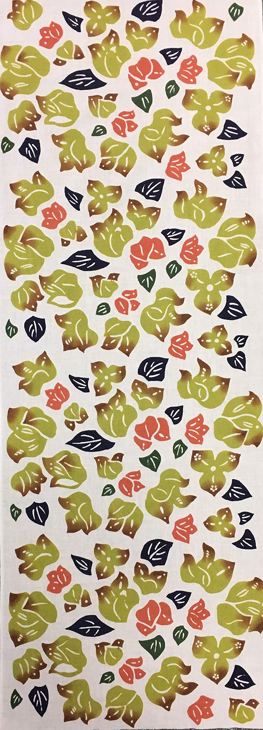 

Yagisei Tenugui Hand Bingata Artist Series Flower Okinawa Colorful Made in Japan Chū-sen (Dyed Towel) Southern (Yellow)