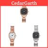 Student Watch Woman Vintage Square Minimalist Quartz Steel Band For Study Use
