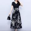 Black Summer Slimming Plus Size Flattering Fairy Dress for Women
