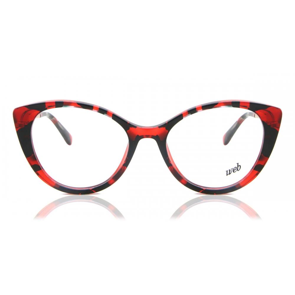 

Web We5288 055 Women Eyeglasses Red Black/51-18-140