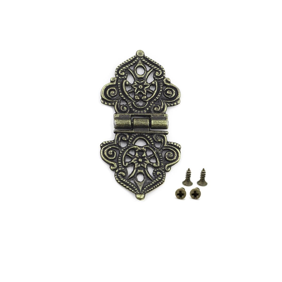 

Коробка Шкаф Кружево Винтаж Китайский Стиль Цинковый Сплав Цинка Петли-бабочки Антикварная Мебельная Фурнитура Полый Цветок 1PC bronze