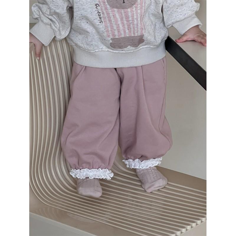 Girls Fall Outfit 2025 Korean Style Cartoon Hoodie Sweatshirt Pants Set Toddler Baby Two Piece Clothing