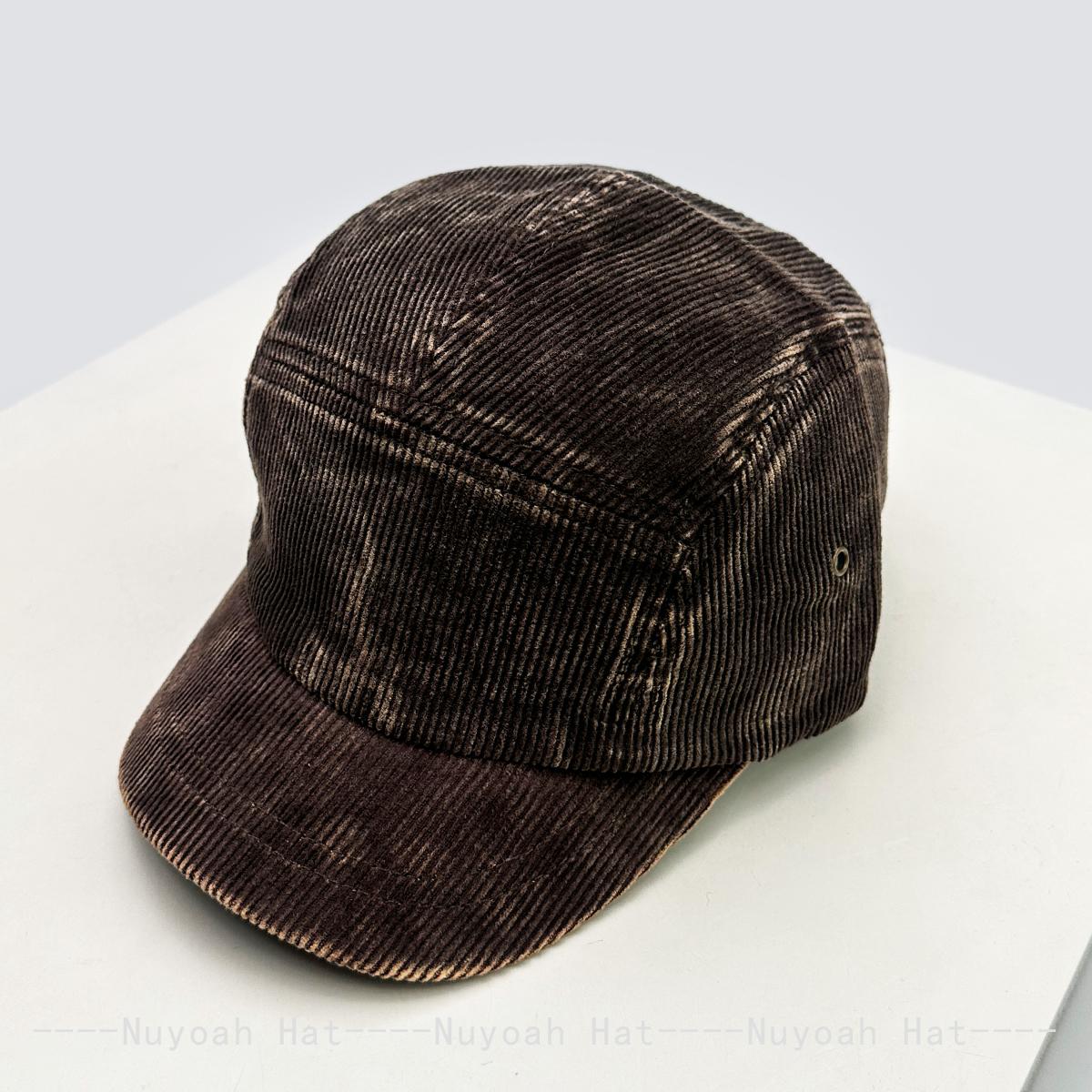 

New Men Women Retro Patch Symbol Solid Baseball Hats Sunshade Street Versatile Short Eave Peaked Caps Niche Fashion Ins Personal 52-60cm