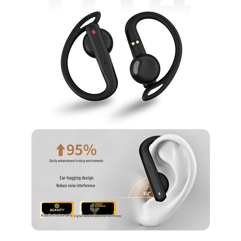 Sayrelances OWS Semi-In-Ear Sport Bluetooth Headphones