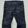European, American high street jeans side straps retro goth trend versatile ins micro-pull trousers