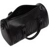 Jordan 3L perforierte Reisetasche mit besticktem Logo Verstellbarer abnehmbarer Schultergurt Synthetikleder Unisex Reisetasche Schwarz IR8411-010