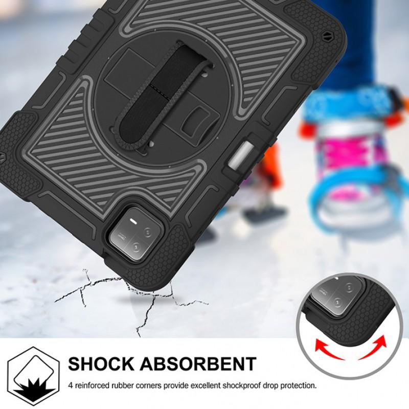 Redmi Pad SE 11 Inch Tablet Case With Kickstand Wrist Strap Shoulder - Full Cover Silicone Protective Shell