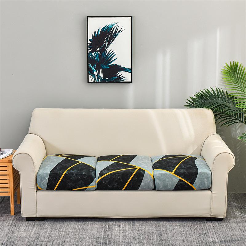 Four Seasons Milk Silk Print Cushion Cover Fully Inclusive Waterproof Sofa Cover Anti Fouling Sofa Cover