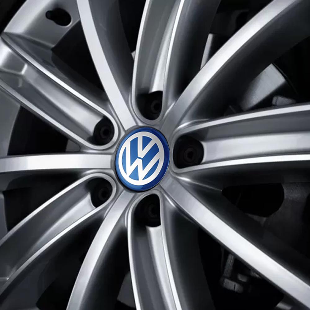 3D Logo Car Wheel Center Cover Hub Cap Emblem Styling Sticker for Volkswagen VW CC Touran Bora Golf Tiguan Polo Passat Scirocco EE1