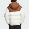 Adidas Color Block Versatile Comfortable Soft Warm Long Sleeve Puffer Jacket Unisex outerwear Jade-White JM9139