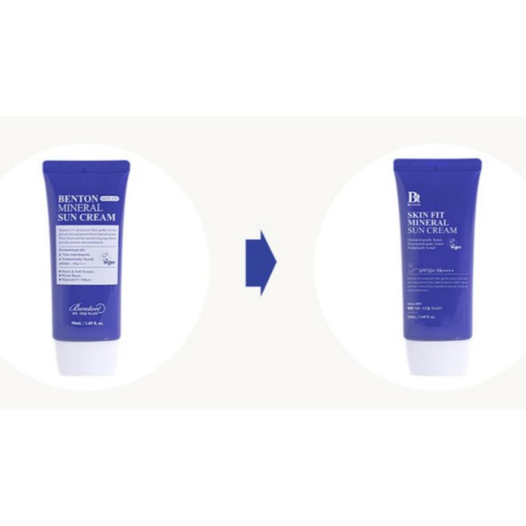 Benton Crème Solaire Minérale Skin Fit SPF50+ PA++++ 50ml