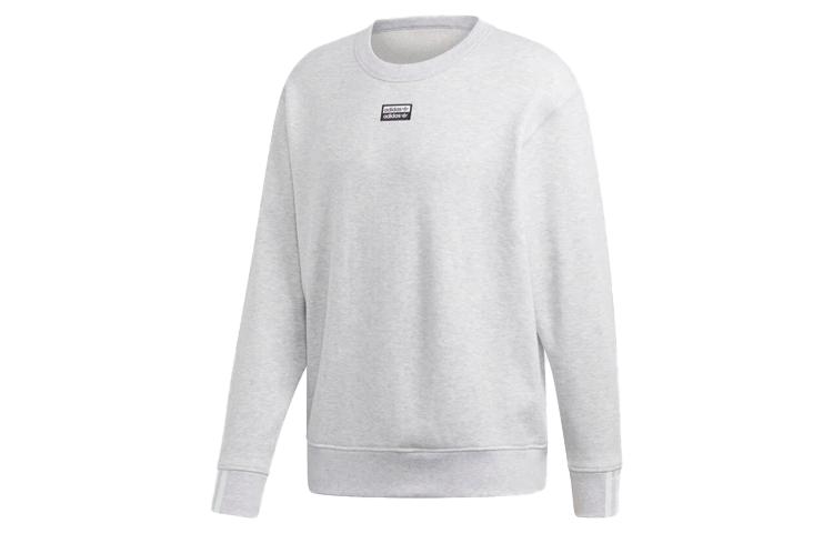 Adidas Originals RYV Sweatshirts Men s Gray Crew Neck Moderate Regular ED7229 L