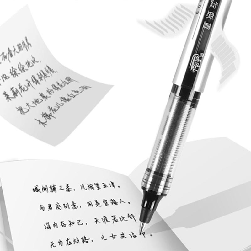 12 Stück Neutralstift Schwarze Tinte Gelstift Set 0,5 mm Schreibstift Geschenkstift Journaling Stift Signierstift Gelstift