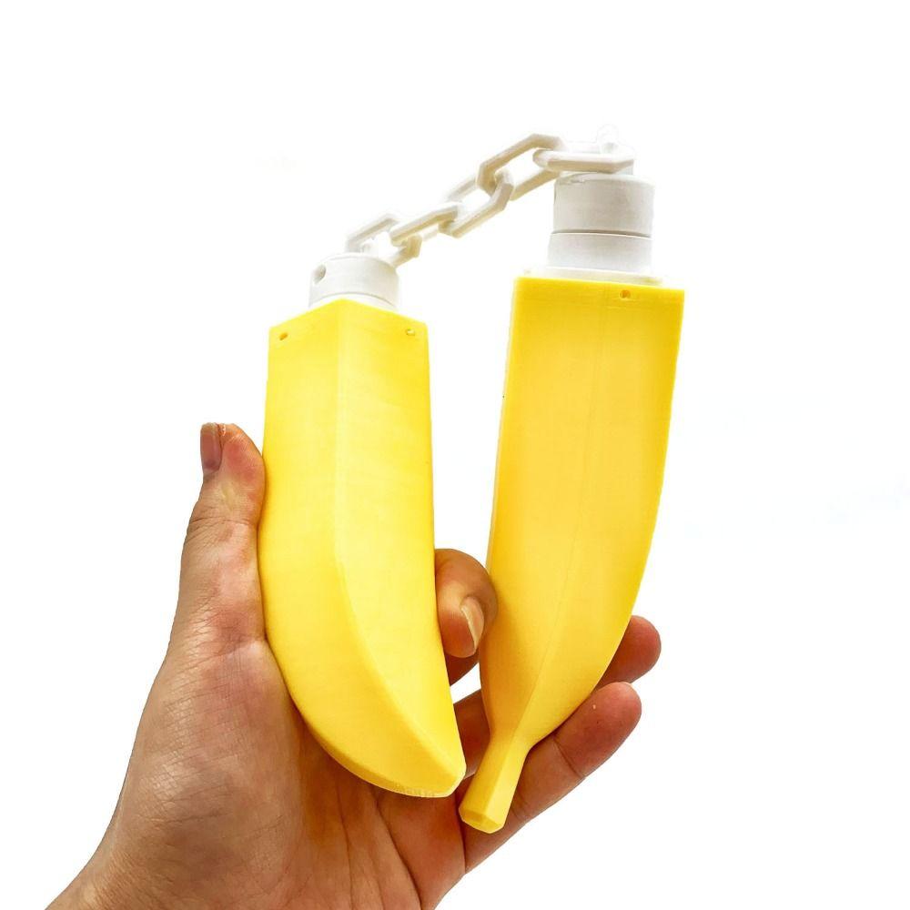 Creative Thumb Chucks Toys Simulation Fruit Banana Folding Toy Banana Nunchucks Toy  Party Costume