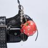 Bolsa de Pera Y2K Colgante Estrella Gótica Remache Encanto de Bolso Simulación Tomate Llavero Accesorio Colgante