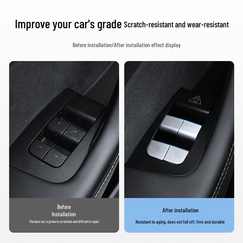 Tesla Model 3/Y Door & Window Button Protection Sticker Set