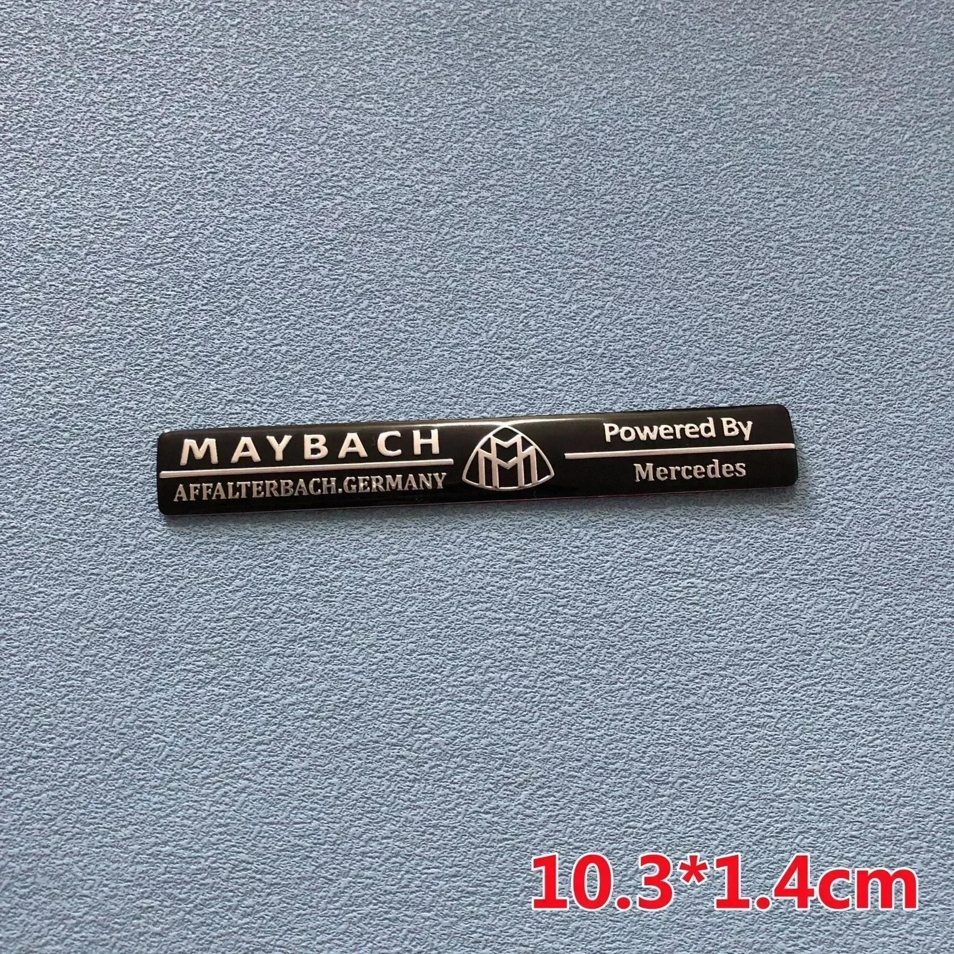 

1Pcs Car Badge Aluminum Sticker Accessories For Mercedes Benz AMG Brabus Maybach Smart W204 GLC CLA GLK W205 W203 W206 W108 W124