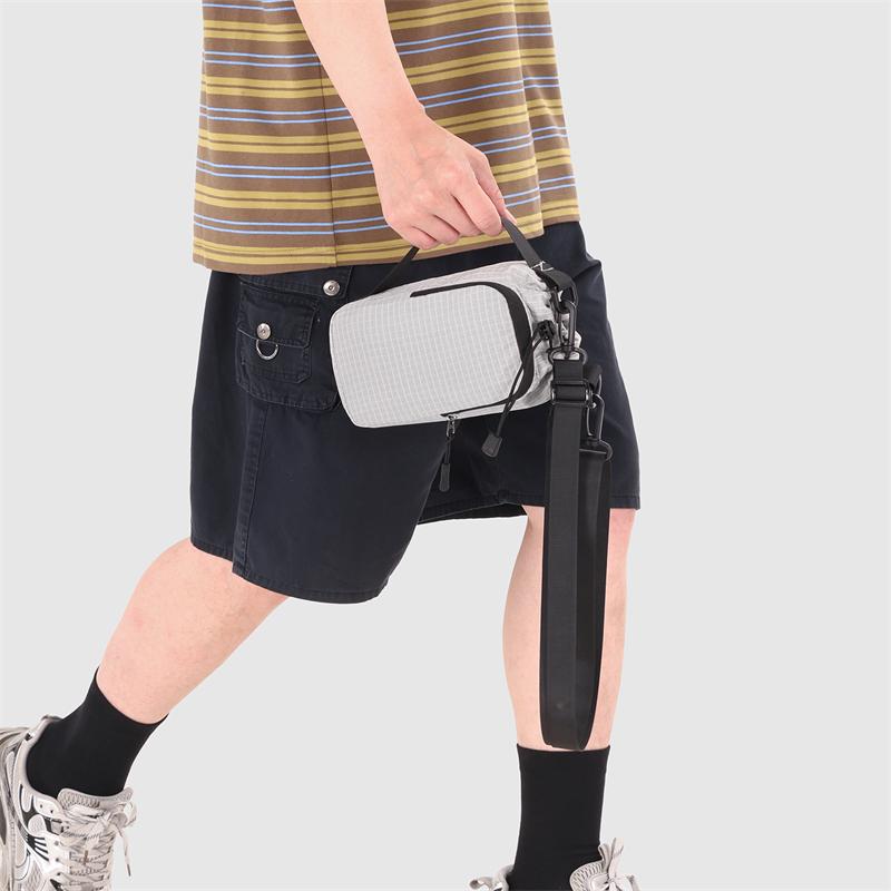 Karriertes kleines quadratisches Tasche Outdoor Sport Wasserflasche Handy Umhängetasche