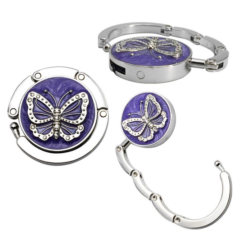 Butterfly Folding Bag Handbag Tote Table Hanger Hook Holder Purse Hanger Holder