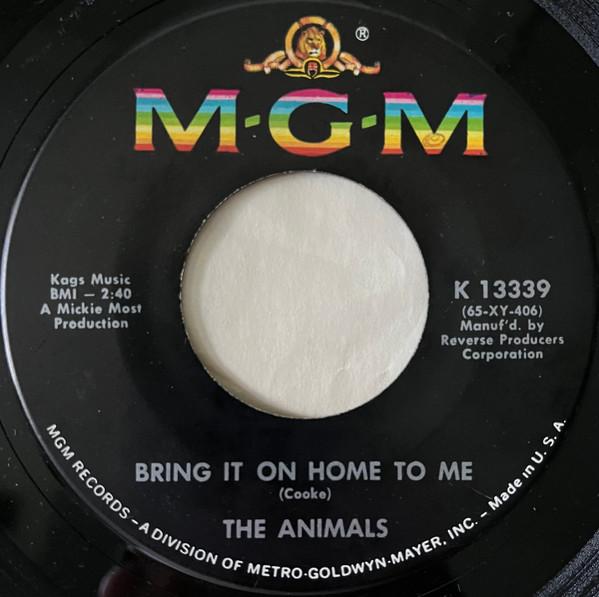 

7inch Record ANIMALS Bring It On Home To Me K13339 MGM 1965 US Rock Used