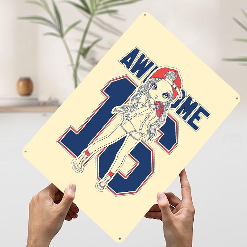 

Characters in Comics Poster Customized Wall Art Vintage Metal Signs Retro Tin Plaque for Man Cave Setup Decorations Coffee Bar 7.9x11.8In(20x30cm)
