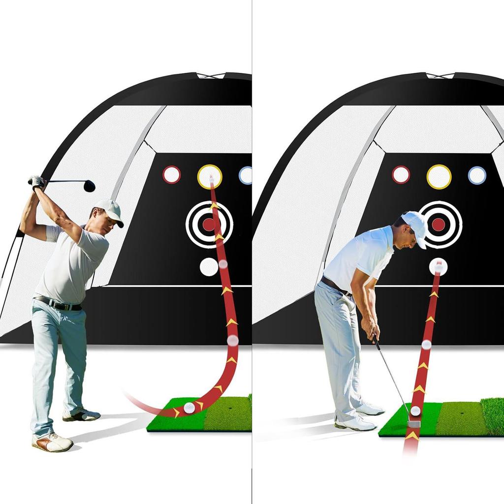 Durable Golfing Net for Backyard Driving Swing Outdoor, 10x7FT Practice Hitting Nets Easy to Install, Gifts for Golfing Lovers