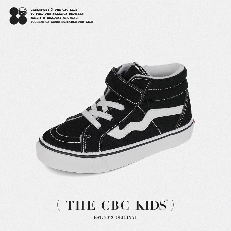 

XSHX [Высокая парадигма] Детские кеды для скейтборда модели осень-зима 2025 флис для сохранения тепла и помощи мальчикам и девочкам расслабиться 30