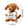 Crochet Doll Motivational Knitted Puppy Motivational Crochet Doll For Men Women Boys Girls Youth Teens Husband Son Daughter