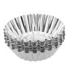 Reusable Non-stick Ripple Egg Tart Mold Aluminum Alloy Flower Shape Cupcake Mold Pudding Jelly Mold Muffin Baking Cup 10pcs/set