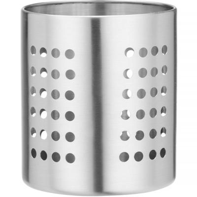 Perforated Cutlery Container, STEEL, Diameter 110 X 130 Mm