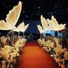 60/80/100cm Wedding Butterfly Floor lamp Creative Butterfly Ceiling Lamp Butterfly Hanging Decoration Prop for Wedding Christmas