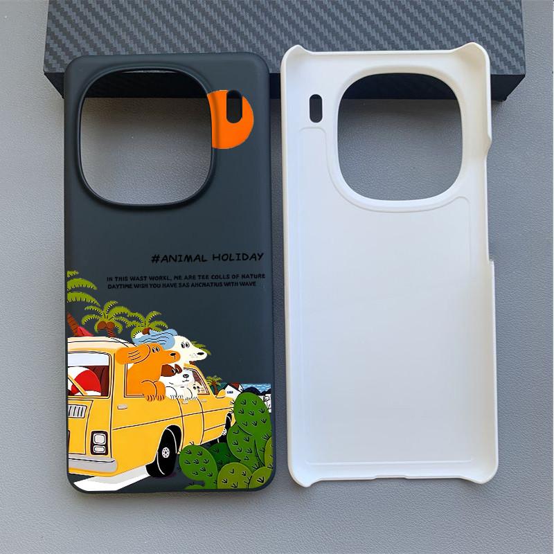 For IQOO 15 Ultra 15R/13/12 NEO 11/Neo 10 Z10 Z11 Turbo Z9 "Animal Holiday" Micro Matte Hard Phone Case/ Z9X Z8X Z7i NEO 9 Half Wrap Shockproof Cover