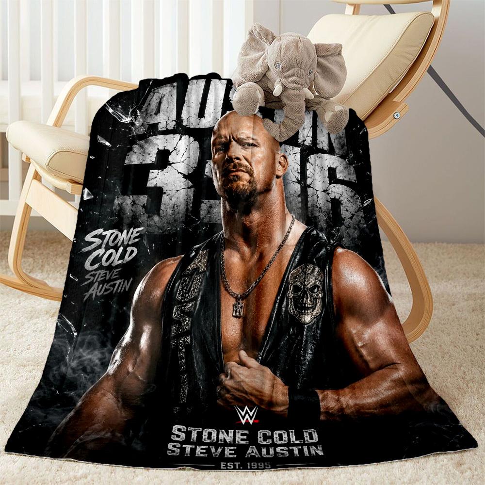 Stone Cold Steve Austin Blankets are suitable for living rooms,making them an ideal choice for outdoor travel and gifts.