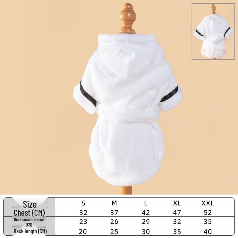 

Hot-Selling Pet Robe Dog & Cat Clothing for Pomeranians XL белый
