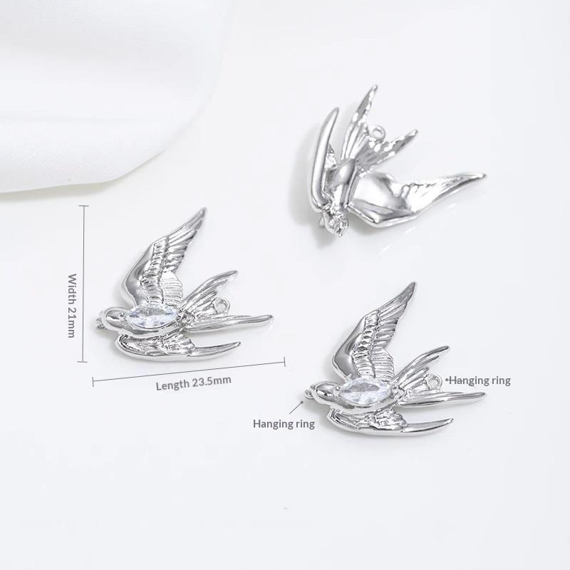 Beautiful Peace Dove Metal Brooch White Bird Pin for Lovely Gift Options