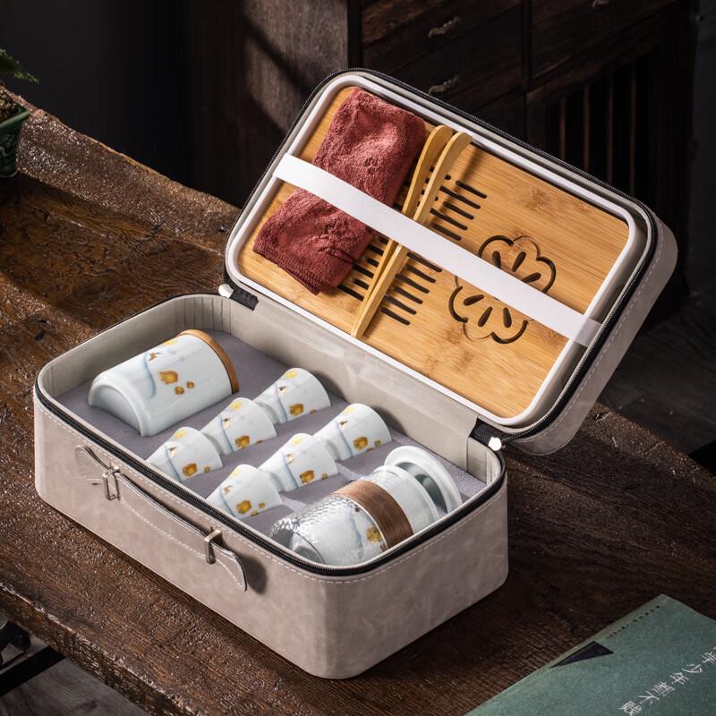 

Fangran One Deer Companion Portable Celadon Travel Tea Set