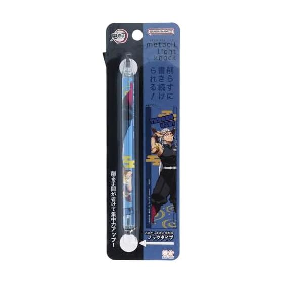 Sun-Star Stationery Demon Slayer: Kimetsu no Yaiba Meta-Sil Light Knock Tengen Uzui S4483731 Refill-Free Erasable Knock-Type Pen, Smudge-Resistant