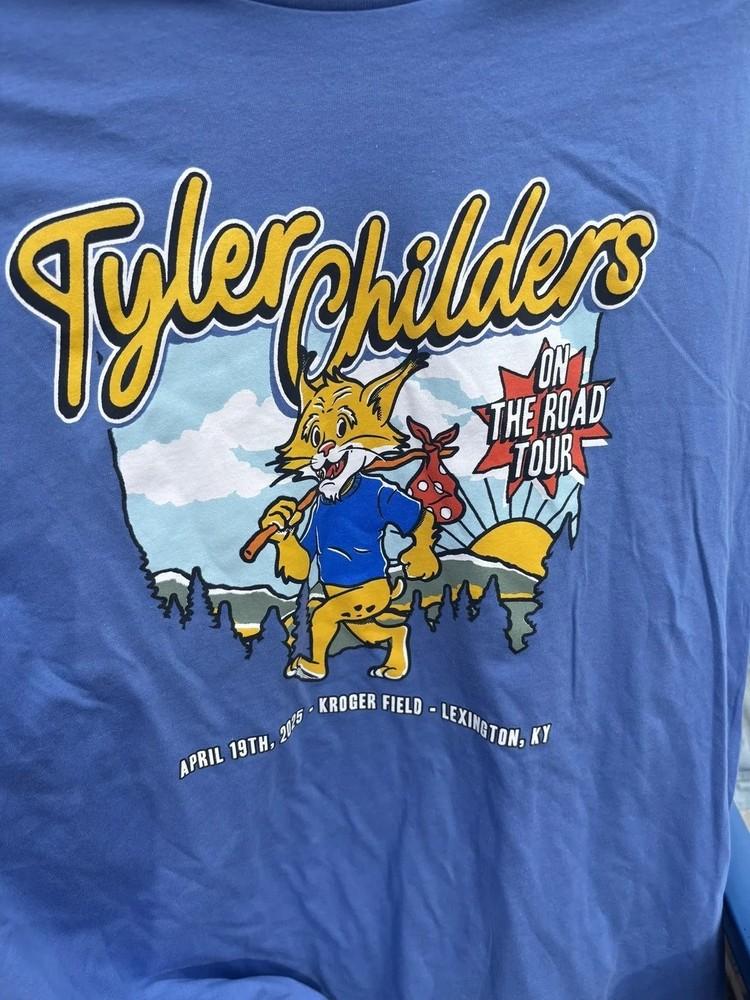 

2025 Tyler Childers On The Road Tour Gift For Fan S to 5XL Blue BT1701 Unisex T-Shirt M