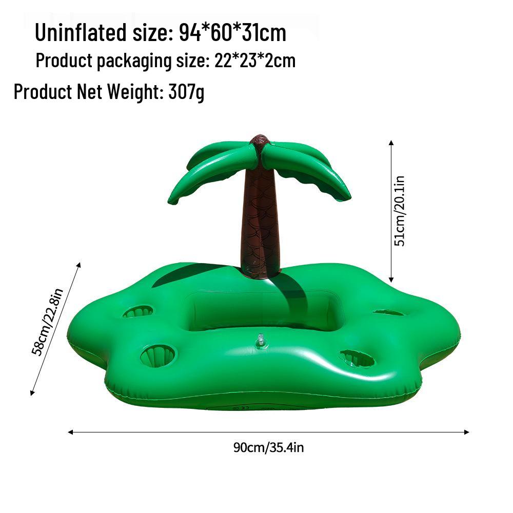Inflatable Rainbow Cloud Drink Holder Float for Pool Parties