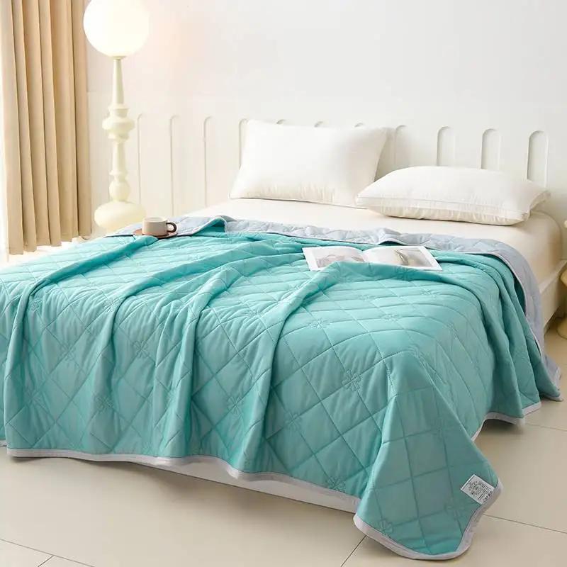 Popular Ice Cream Cool Silk Solid Color Summer Quilt Cool And Comfortable Summer Single Summer Quilt Feel Comfortable
