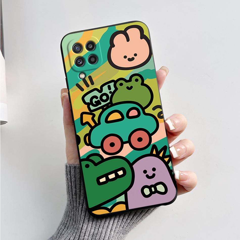 For Samsung M32 Case Cute Astronaut Painted Soft Bumper Funda Silicon Back Cover on Samsung Galaxy M32 M 32 SM-M325F Phone Case