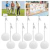 8er-Pack Tischkartenhalter in Golfballform mit Krokodilklemmen zur Tischdekoration, ideal für Veranstaltungen mit Golfthema