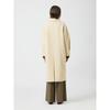 Cc Collect. Women S Wool Fox Blend Single Long Coat c254mSg561