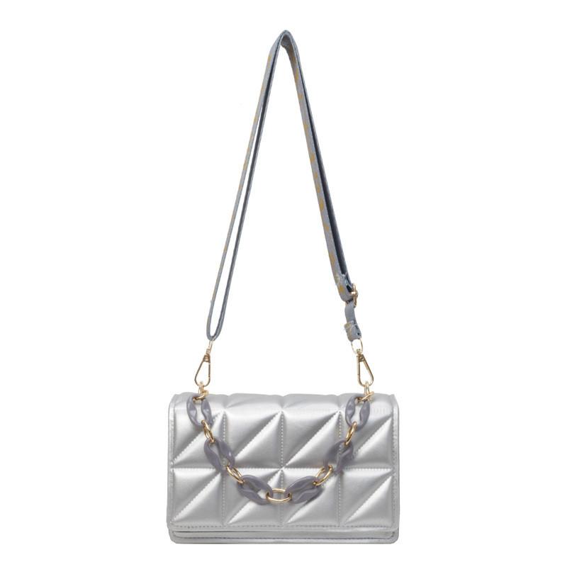 Stylish Pu Women's Shoulder Bag Modern Aesthetic Small Square Crossbody Bag