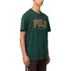 Tricou cu imprimeu logo literă Polo Ralph Lauren, gât rotund, mânecă scurtă, pentru bărbați, topuri, verde închis 710917892-004