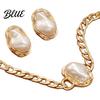 Vintage Faux Pearl Jewelry 3Pcs/Set Baroque Set Irregular Set Necklace