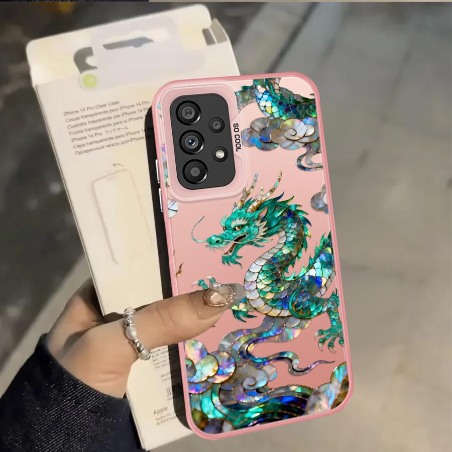 Phone Cover Case for Samsung Galaxy A31 A12 A13 A14 A35 A17 A20s A24 A25 A21s A23 A26 A15 A16 A34 Creative Tiger Dragon