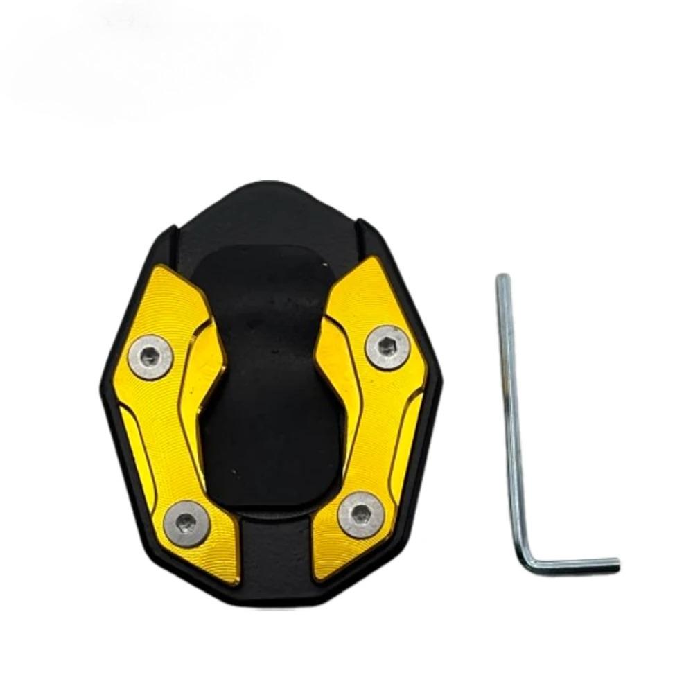 Universal Motorcycle Kickstand Extender - Anti-Slip Side Stand Extension Pad with Enlarged Base, Scooter Bike Support Plate