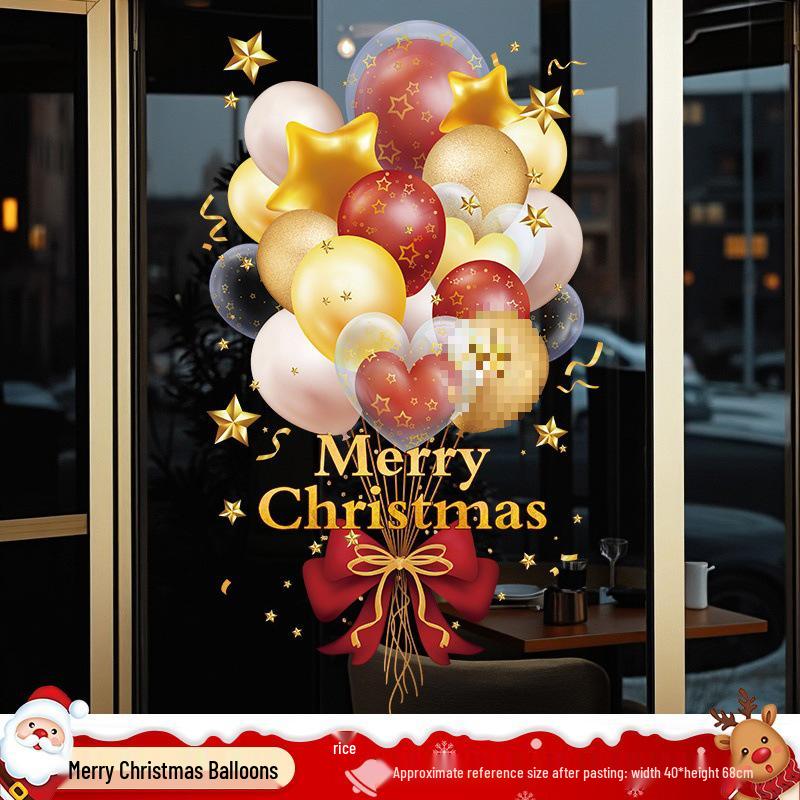 Santa Claus Window Cling Christmas Decoration Decal