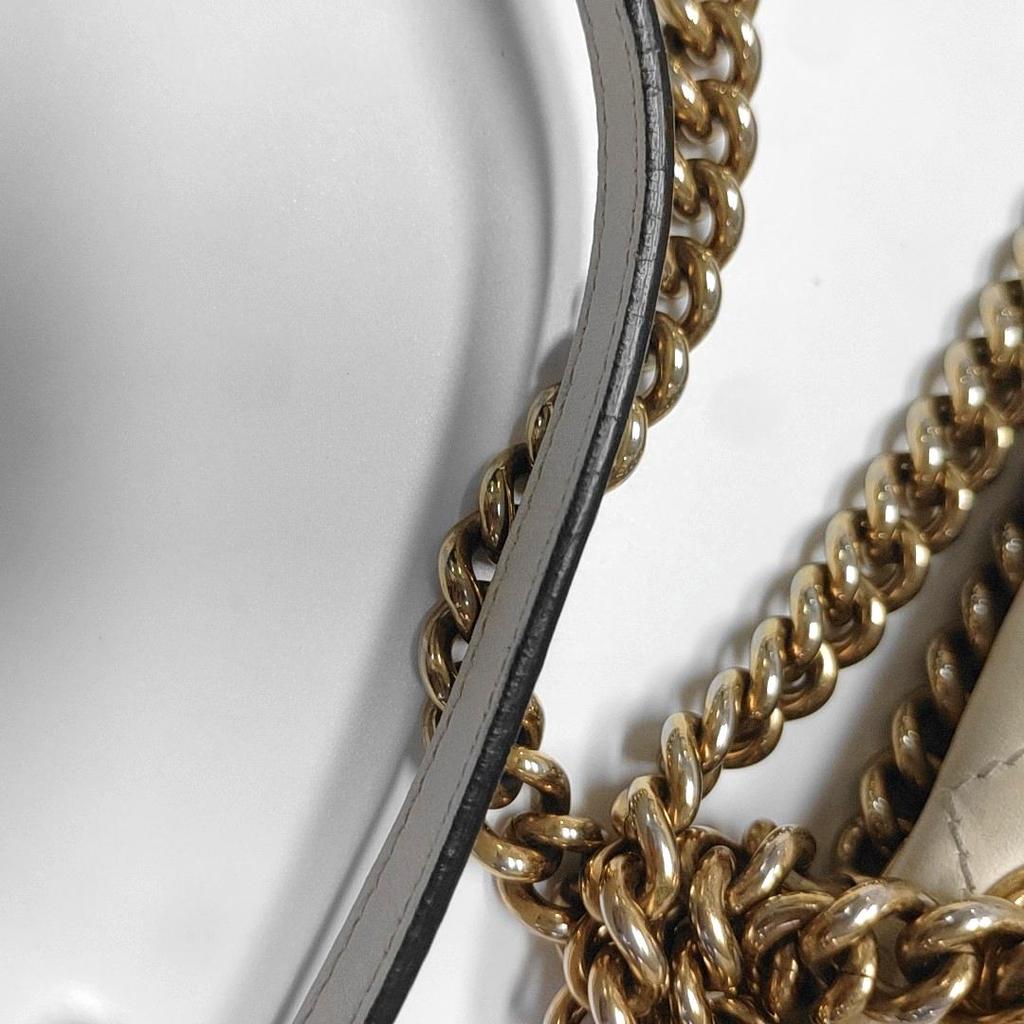 [Pre-Owned] Gucci GG Marmont Matelassé Mini Bag 'White' - Good #BI8M2W